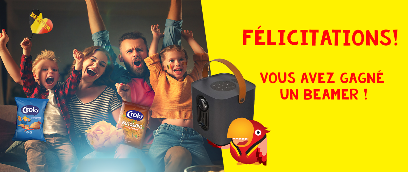 Félicitations, vous avez gagné un beamer!