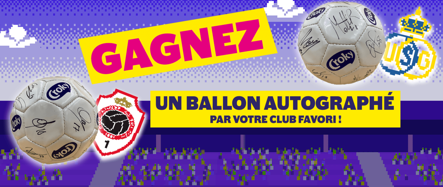 Les supporters de la finale de la Croky Cup gagnent un ballon autographé!