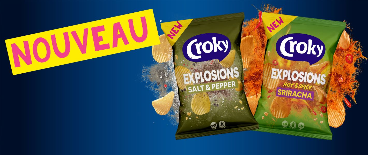 Croky Explosions Hot & Spicy Sriracha Salt & Pepper