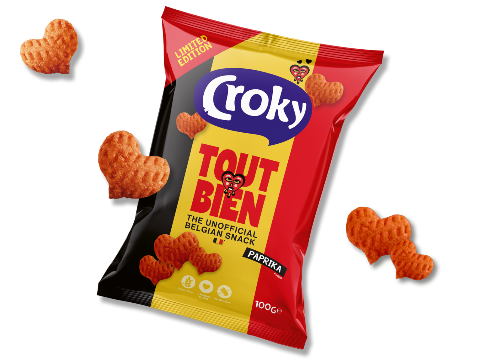 Croky Tout Bien Snack Paprika Bier