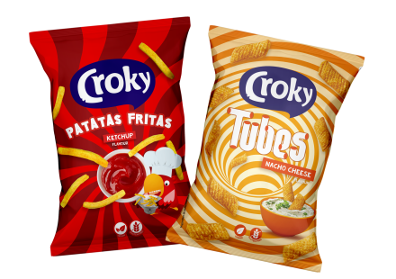 Croky Patatas Fritas Ketchup Tubes Nacho Cheese